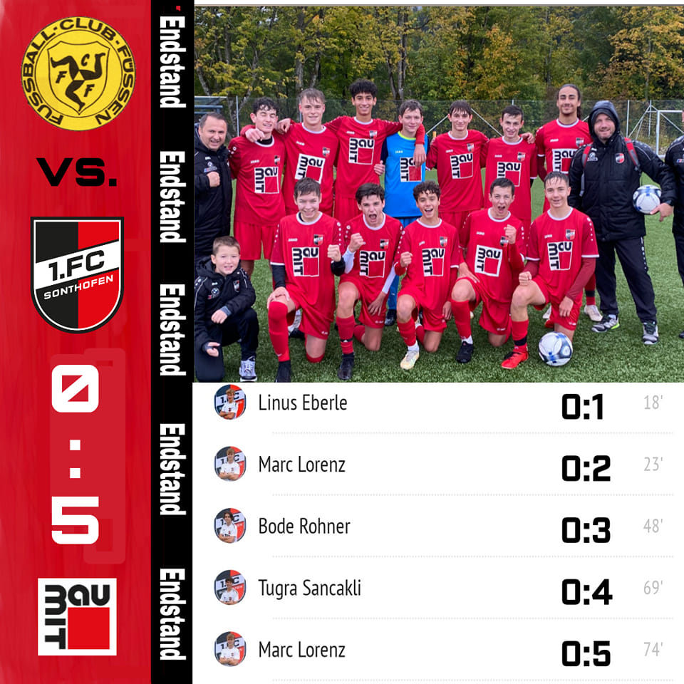 You are currently viewing B-Junioren: FC Füssen – FCS 0:5